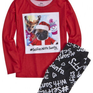 Justice for Girls #Selfies w/ Santa 2pc Long Pajamas 5